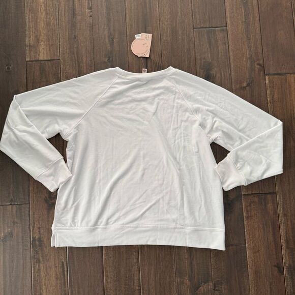 Philosophy White Feliz Navidad Sequin Sweatshirt L NWT - Picture 3 of 4